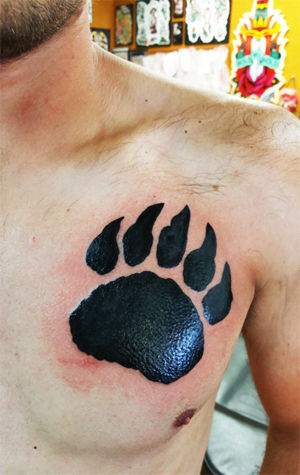 mikebarba:clients-first-tattoo-first-tattoo-bear-paw-tattoos-custom-tattoos -barbairons-mike-barba-custom-tattoos-black-tattoo