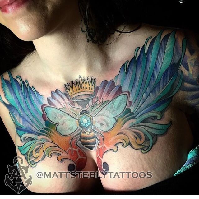Top more than 75 chest piece tattoo female latest  thtantai2
