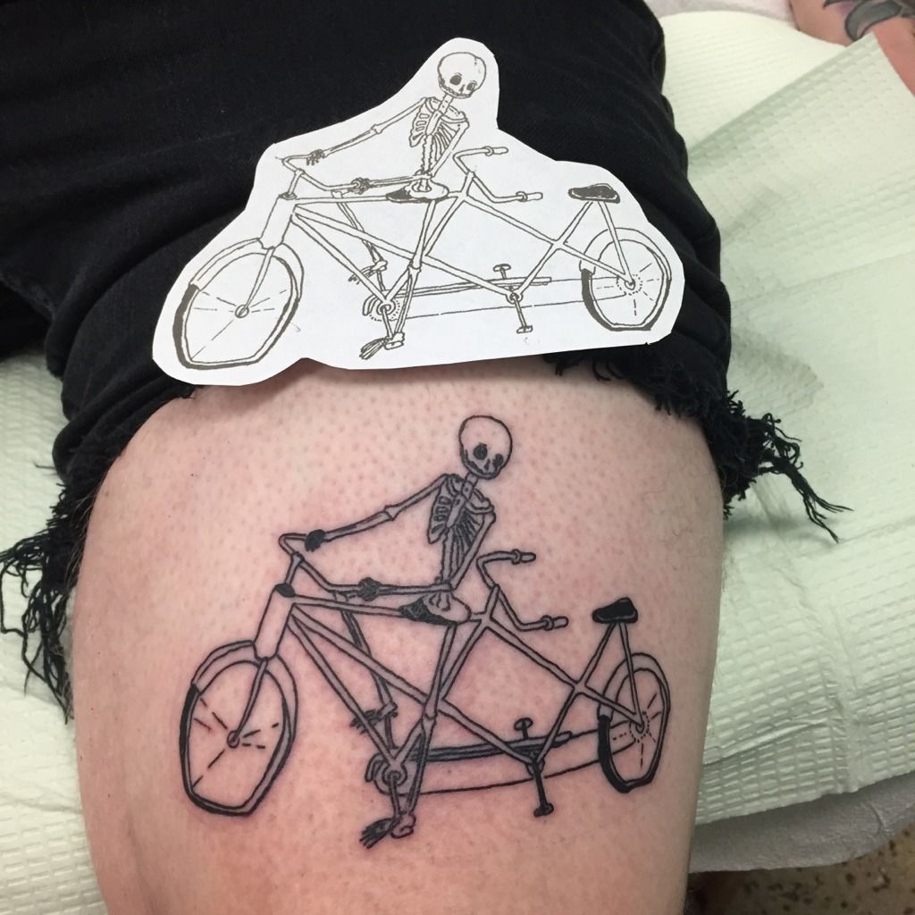 Bicycle Temporary Tattoo, Pre-cut - Etsy