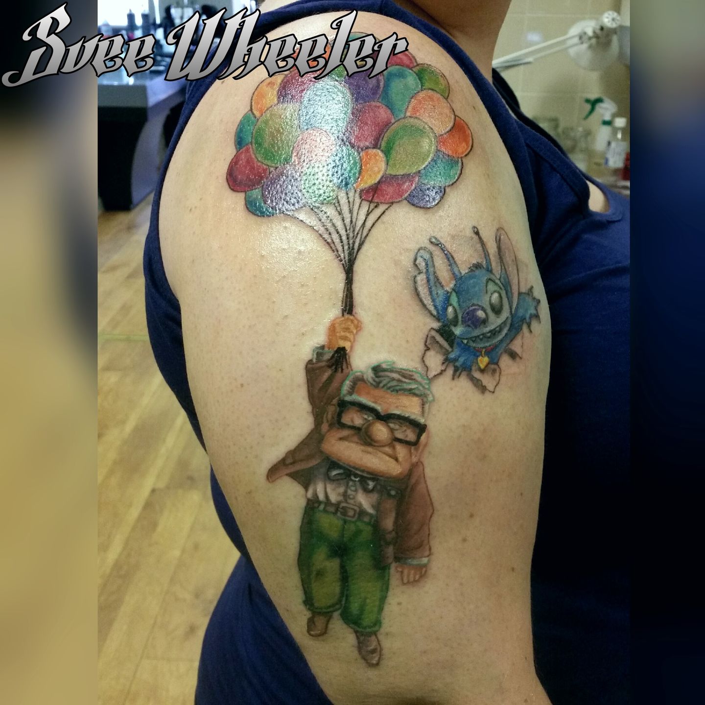 Up Balloons Tattoo 17 Disney Tattoos Thatll Take You Back to Childhood   Page 14