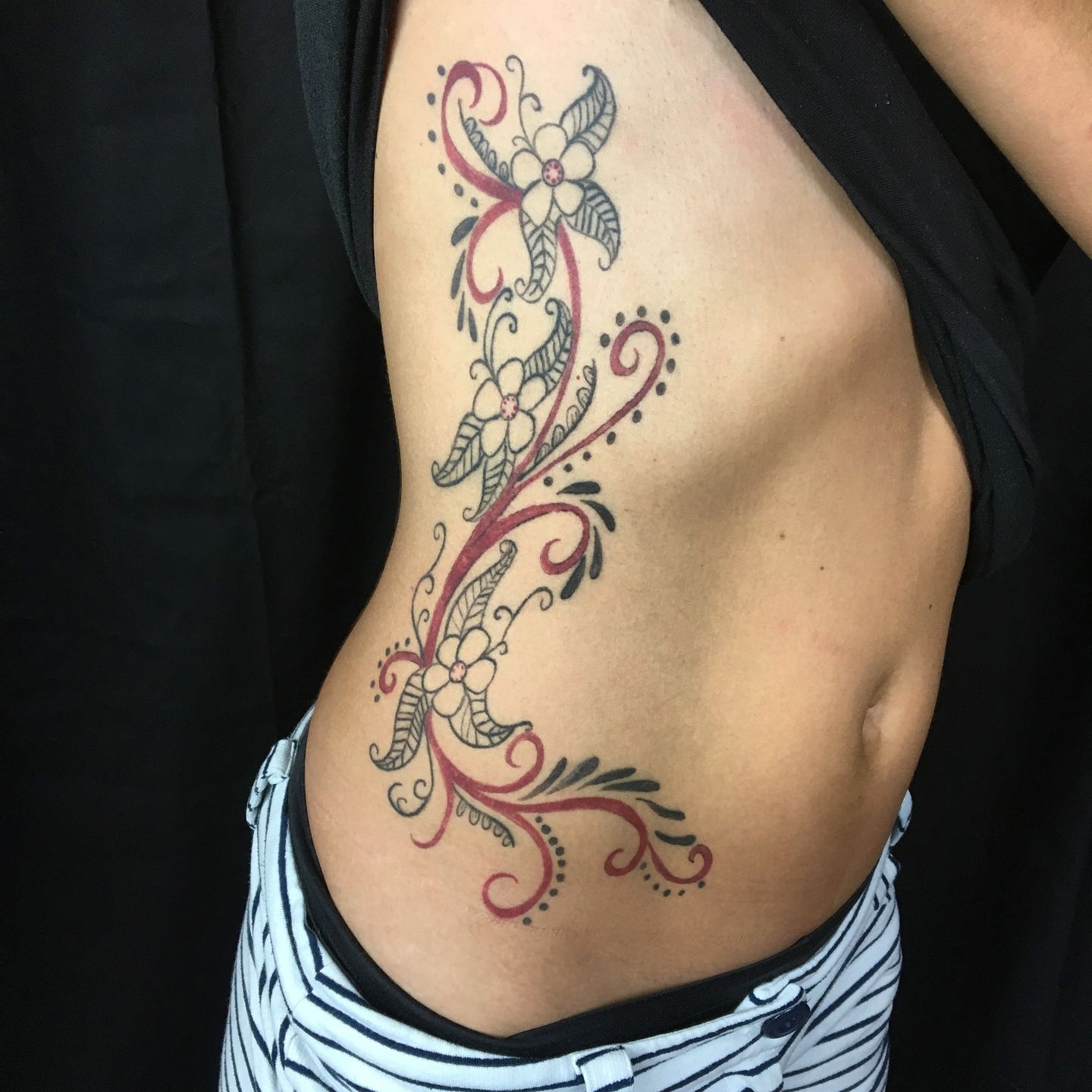 Tattoo uploaded by Ryan 'The Scientist' Smith • Full side piece from 2016!  #thescientist #travellingtattooist #ornamentaltattoo #jeweltattoo  #gemtattoo #rose #jewel #ornamental #ornate #blackwork #dotwork #realism  #hennism #floraltattoo #tattoodo ...