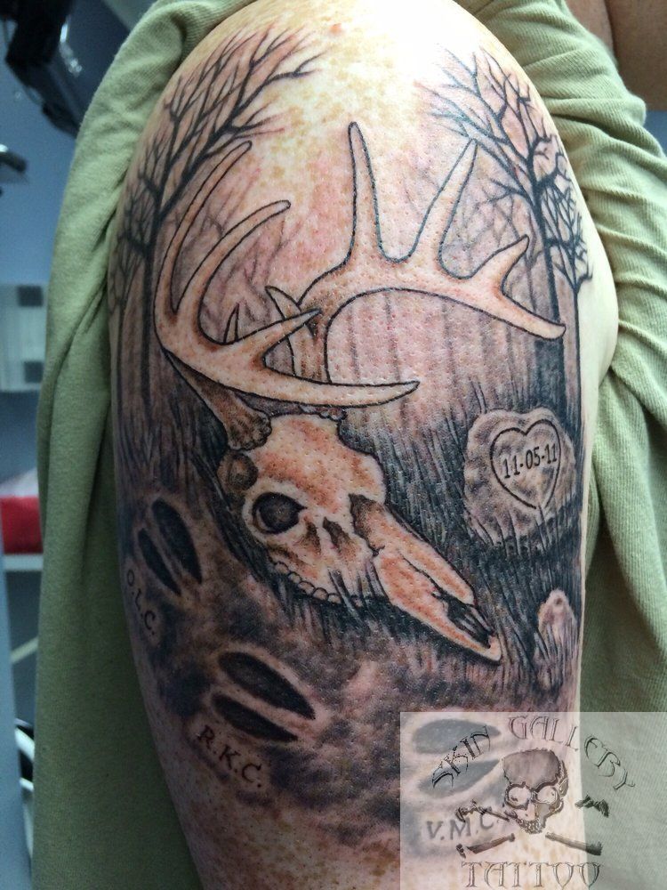 deer track tattoos