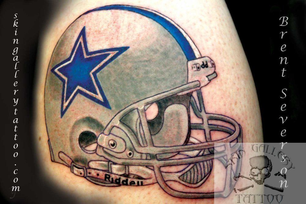 This fan has an awesome tattoo of Dez Bryant throwing up the X see past  tributes to the Cowboys WR