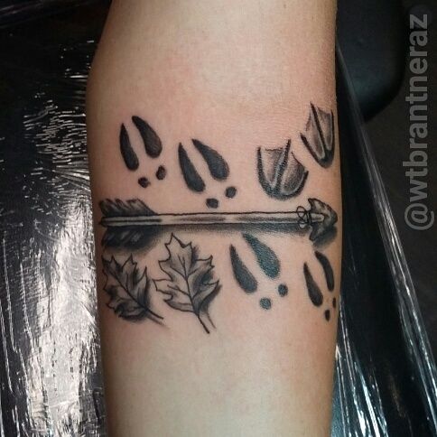 Girl with deer tattoo on arm tattoo sleevetattoo deerta  Flickr