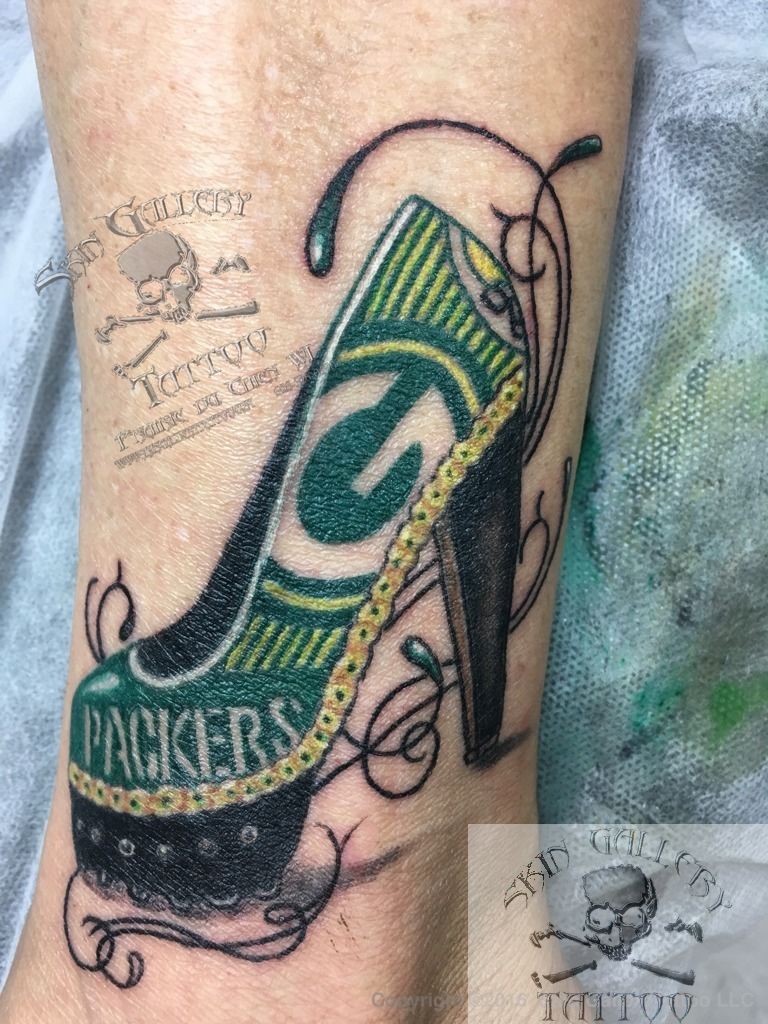 040 | mikey's greenbay packers tattoo! | Sarah de Azevedo | Flickr