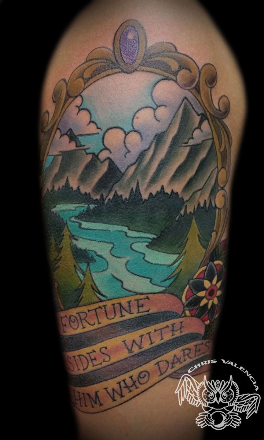 50 River Tattoos For Men  Flowing Water Ink Ideas