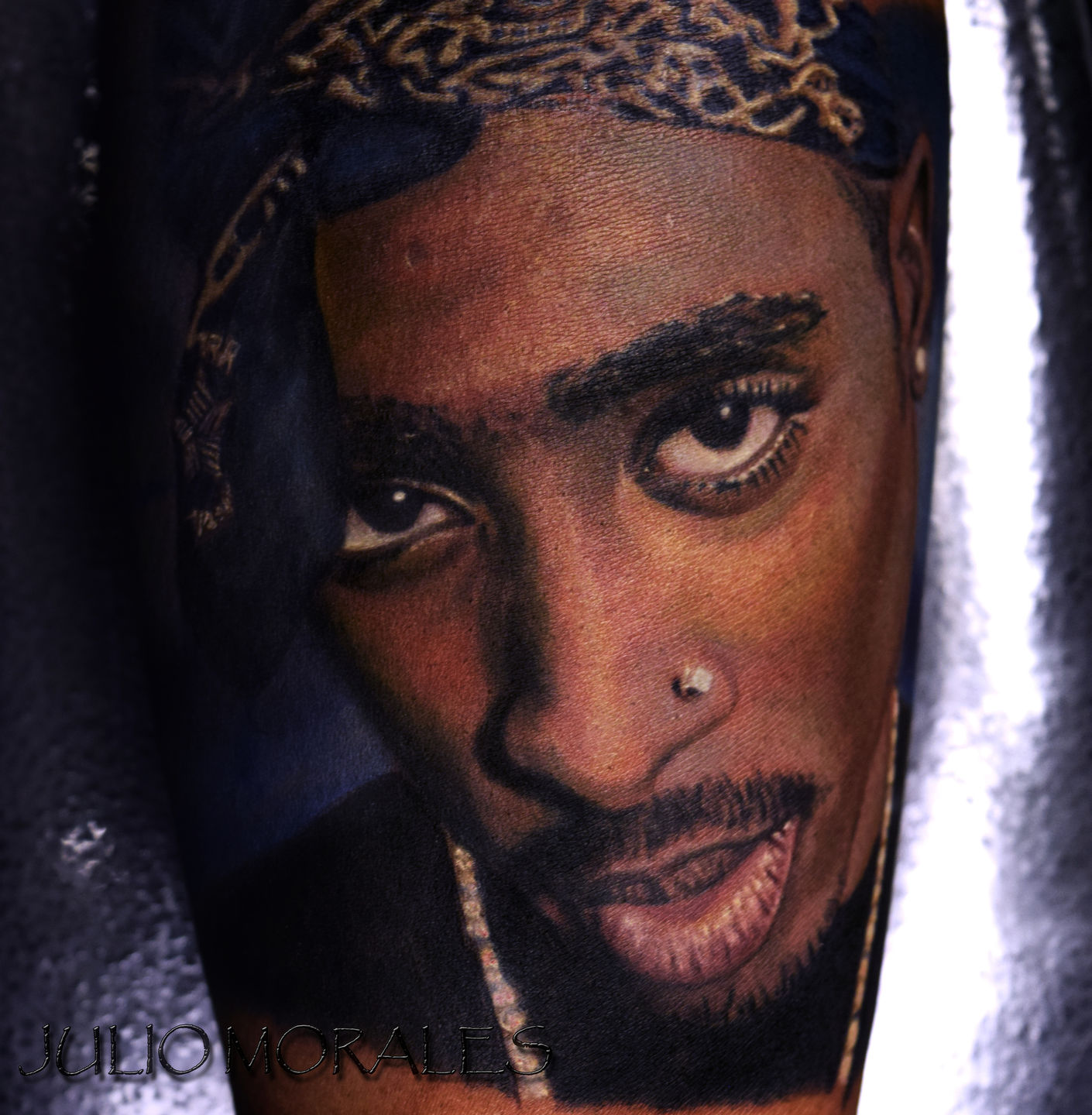 Tupac Portrait tattoo fypシ foryoupage realismtattoo realistictatt   TikTok