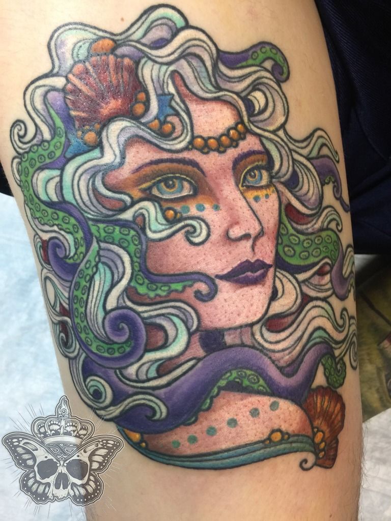 Alena Petunia on Instagram Back to life Check out what this tattoo  looked like before on the next slide From pin up to sea witch   petuniatwins