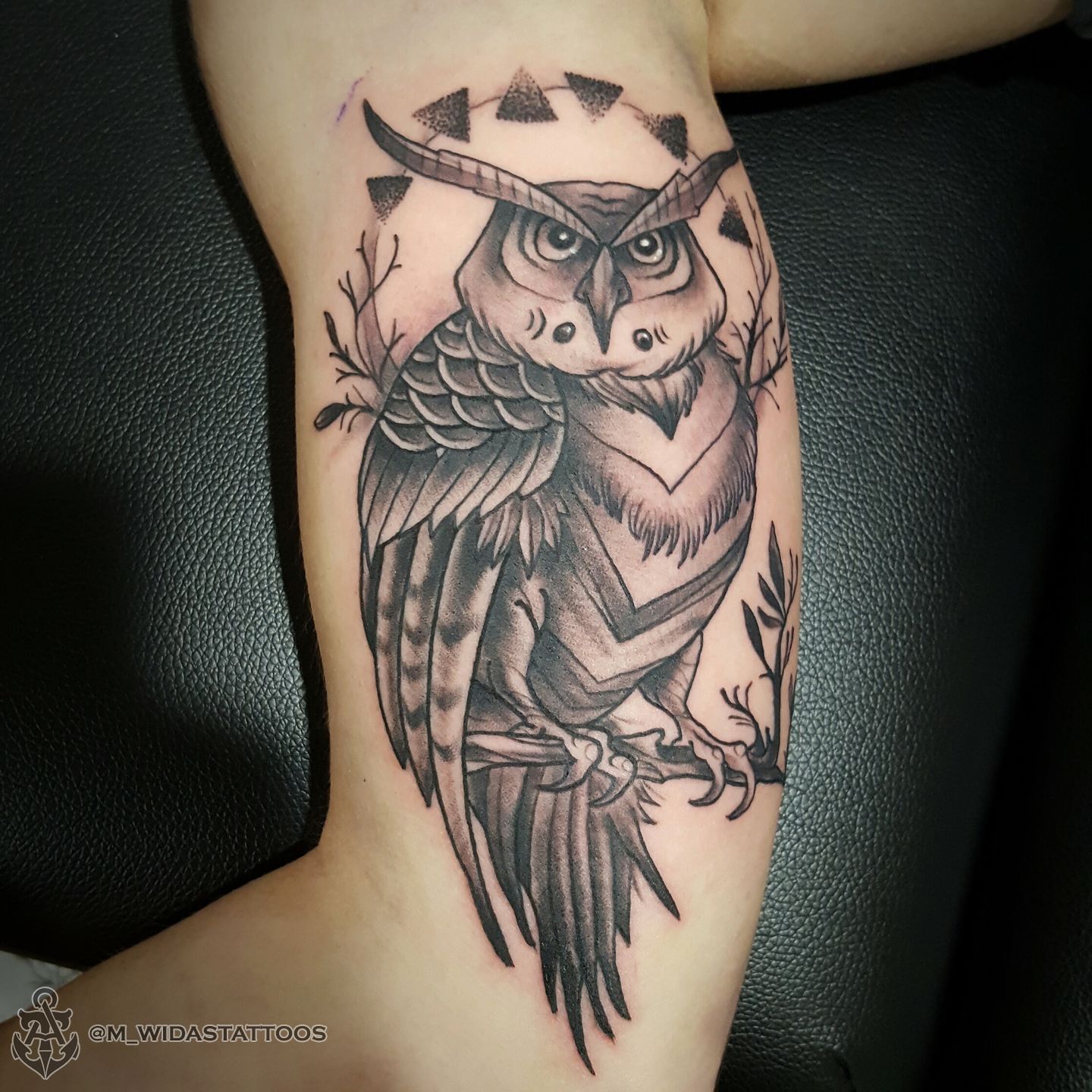 Owl and Anchor Tattoo  Joel Gordon Photography