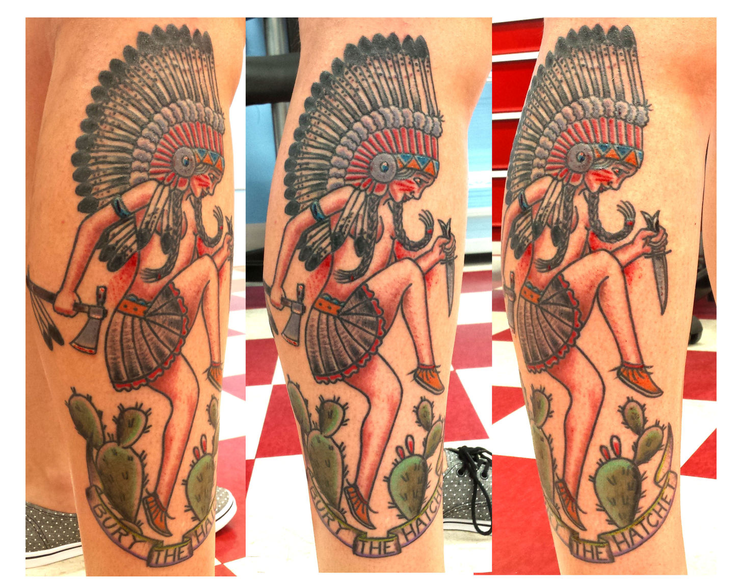 Lady Police PinupModern traditional pinup girl  Beth Kennedy   Westminster Tattoo Company  For Appointments 410 8572342