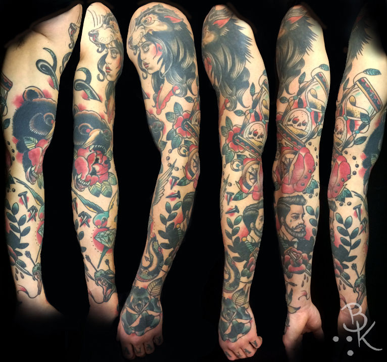 59 Patchwork Tattoo Sleeve You Need To See  YouTube