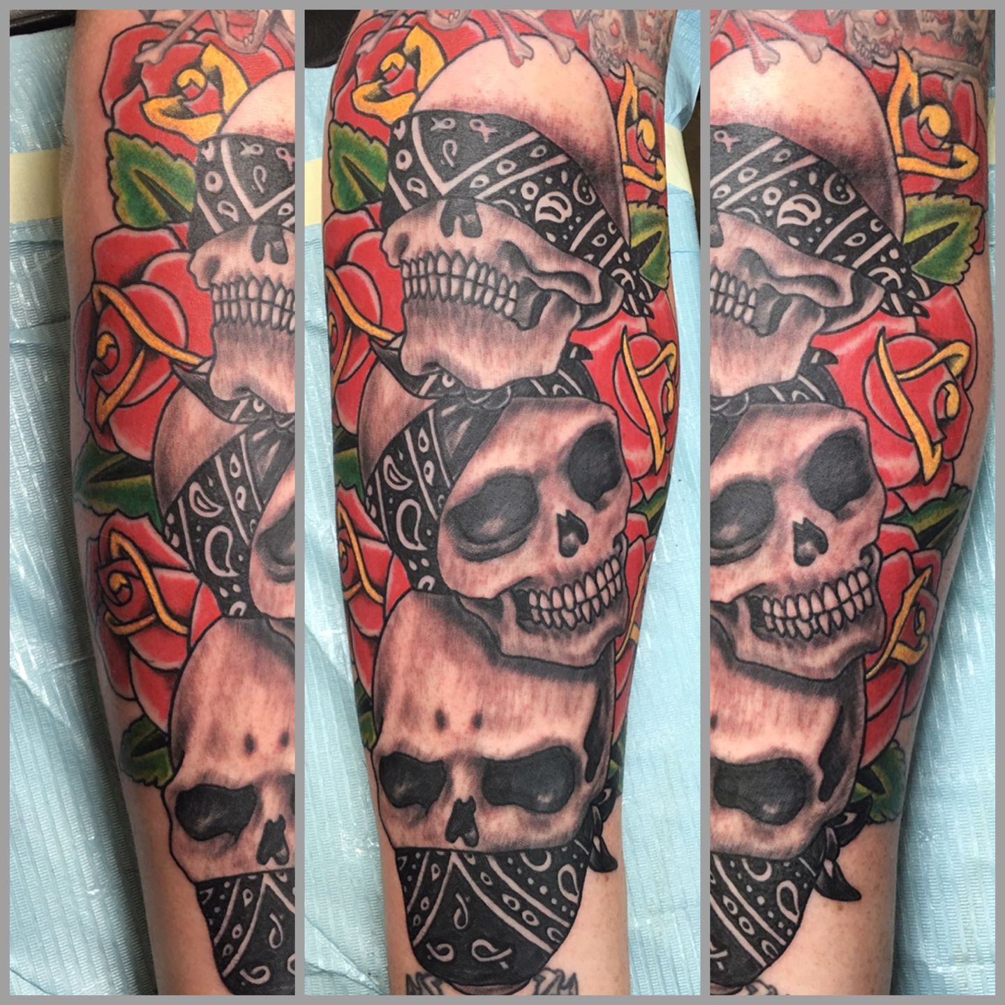 Rock and roll skull with bandana vector image on VectorStock | Skull art  tattoo, Skull tattoos, Bearded skull tattoo