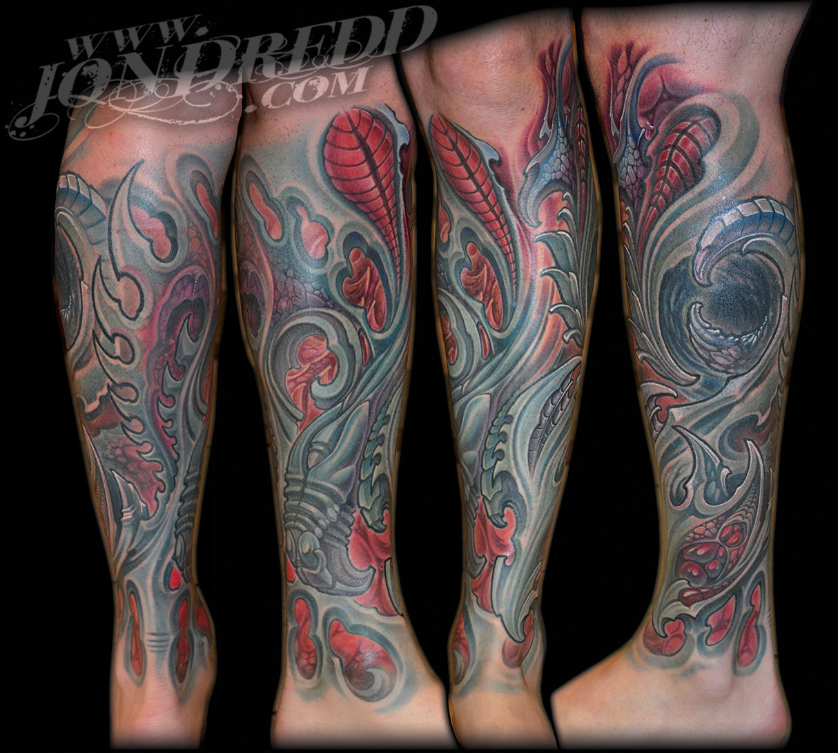 Blue_biomech_legsleeve_jondredd_best_tattoos_crucial_tattoo_studio_maryland