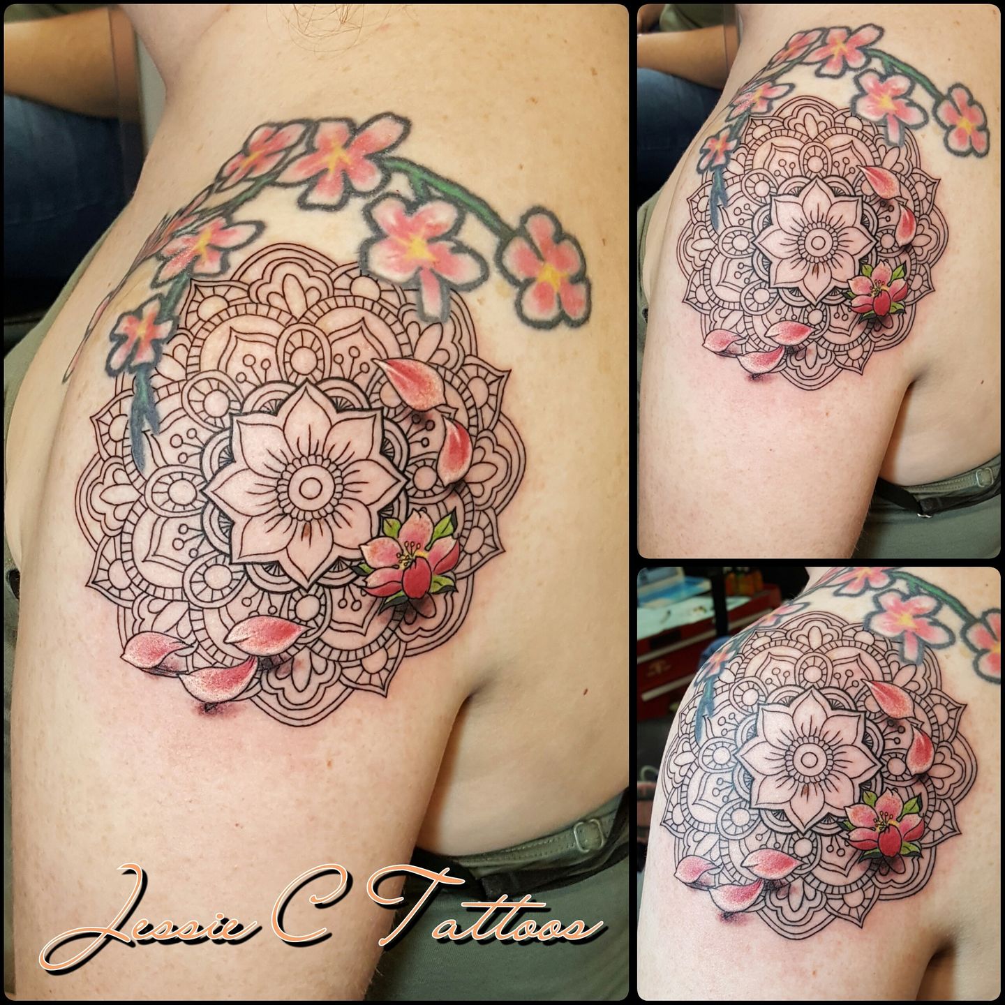 jessiecampolo:mandala-tattoo-top-flowers-not-mine-jessie-tattoos-tattoo -newmexico-mandala-mandalatatoo-cherryblossomtattoo-besttattoos-tattoo -amazingtattoos