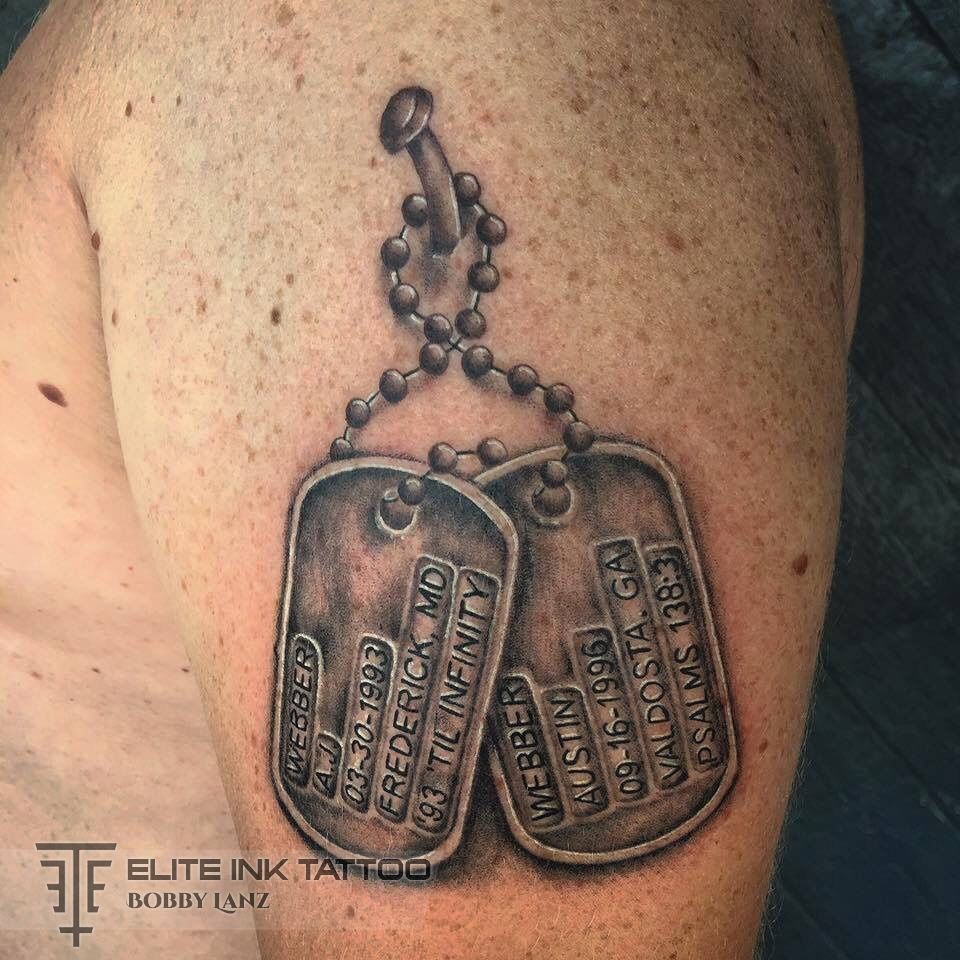 101 Best Dog Tag Tattoo Designs You Need To See  Outsons