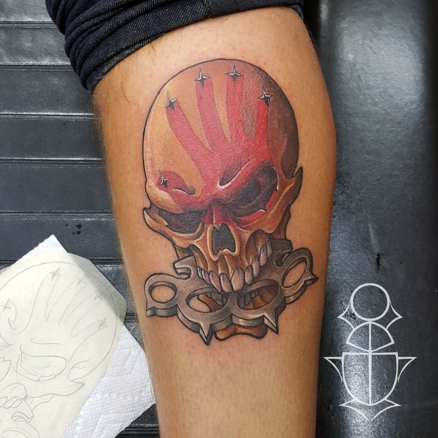 Five Finger Death Punch  Bad ass 5FDP tattoo We love you Knuckleheads    Facebook