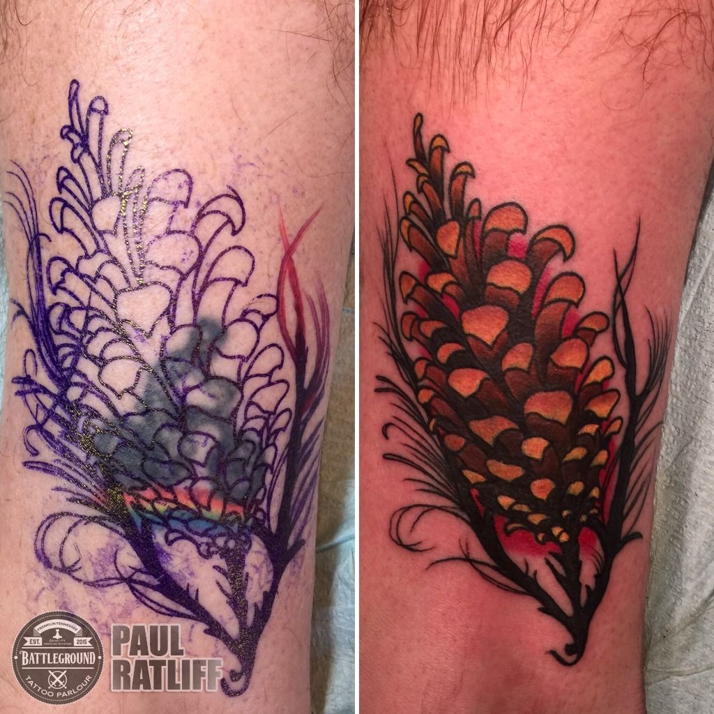 60 Pine Cone Tattoo Designs For Men  Evergreen Ink Ideas