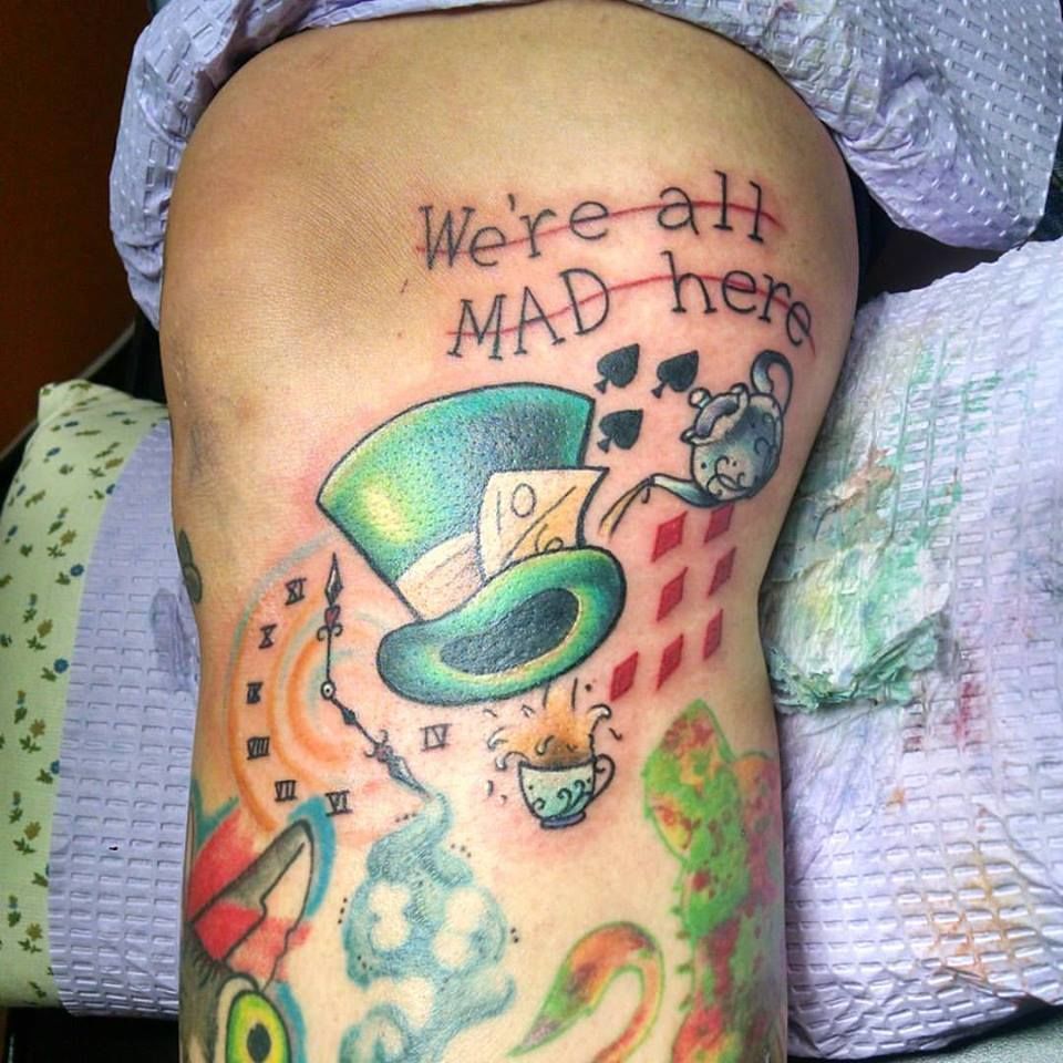 20 Brilliant Mad Hatter Tattoos Just For You  The XO Factor