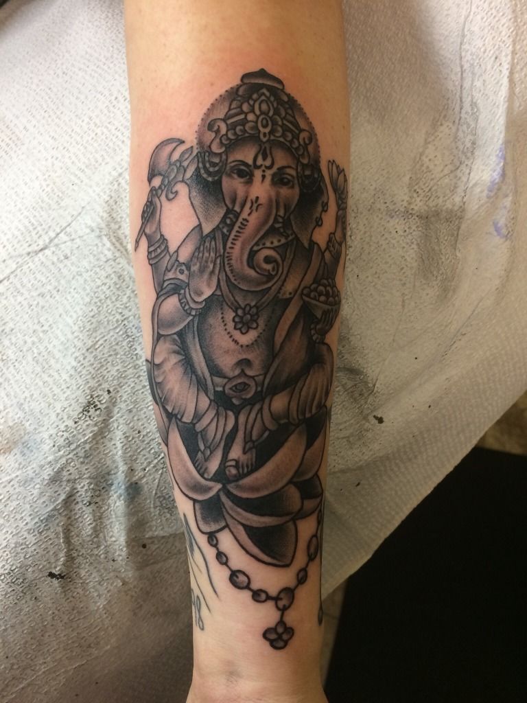 Ganesh Tattoo Print Tattoo Design Spiritual Art Elephant  Etsy