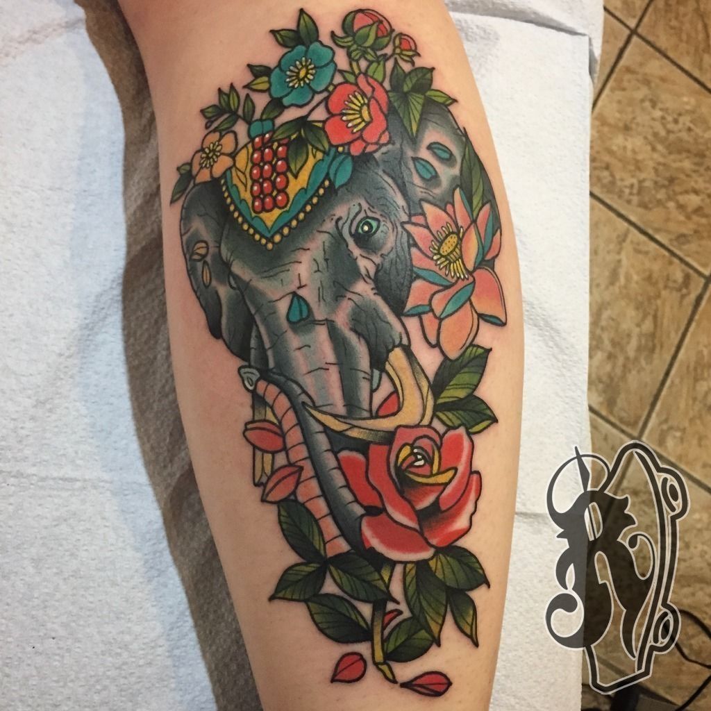 mandala elephant tattoo design by tattoosuzette on DeviantArt