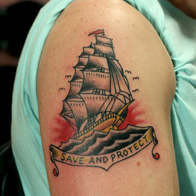 Clipper-ship-tattoo-ted-coburn-the-bell-rose-tattoo-and-piercing-mobile-alabama