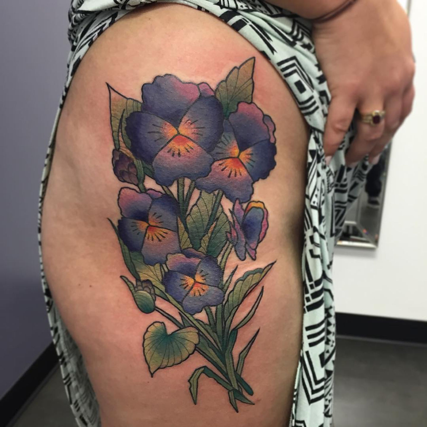 Vibrant February Birth Flower Tattoo {Violet} TattooGlee, 55% OFF