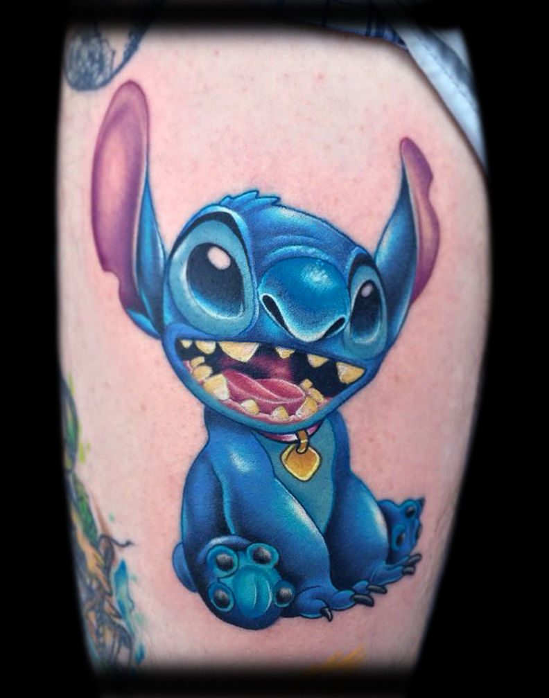 Inksane body art  Lilo and stitch couples tattoo Ive done so many  different lilo and stitch tattoos and they never get old Bring me moreee     liloandstitch liloandstitchtattoo cartoontattoo 