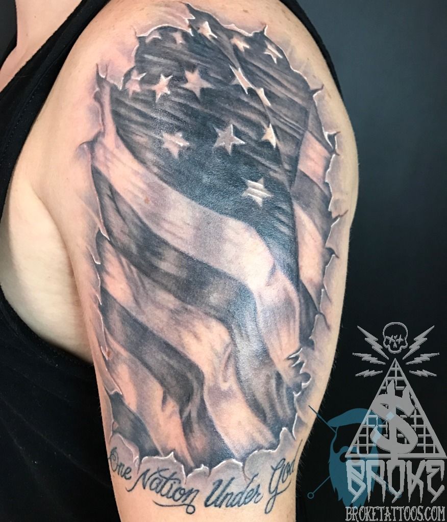 Latest American flag Tattoos | Find American flag Tattoos