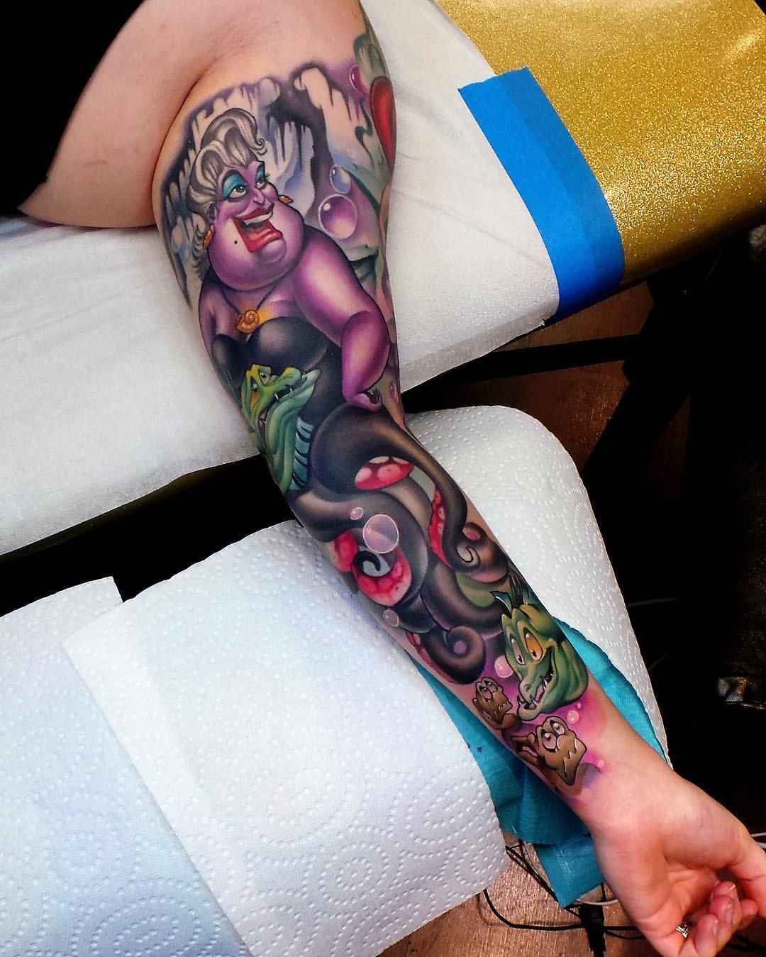Attractive Mermaid Tattoo On Arm - Tattoos Designs