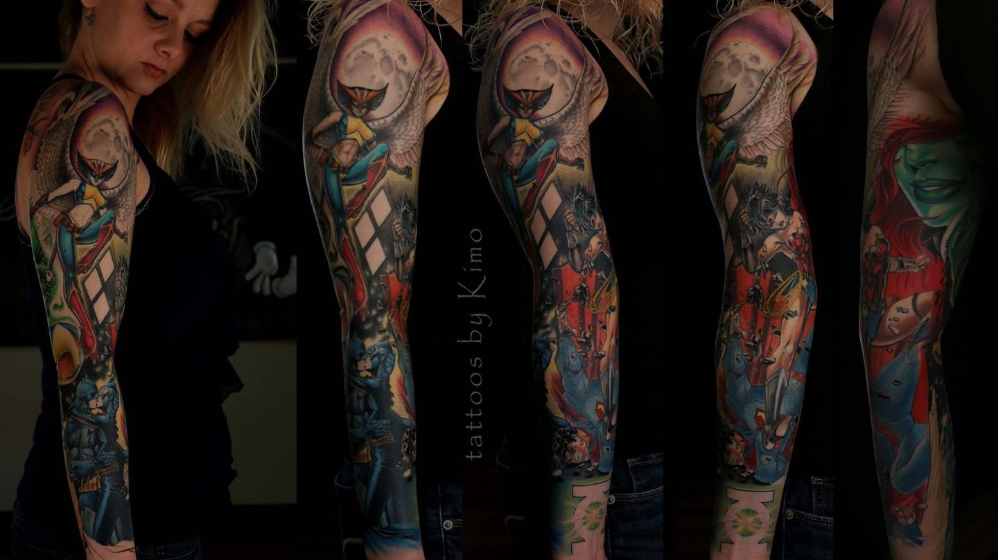 Inkwell Tattoos on Twitter Part 3 of a comic book leg sleeve The iconic  image of the Joker from The Killing Joke Tattooed by Tony Hunt  httptcofepNQfu2  Twitter