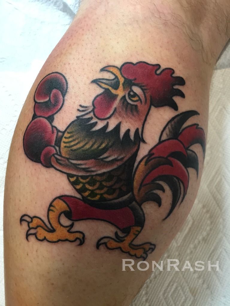 Fresh Rooster Fighting a Snake, done by Ant at Lionheart Tattoo Edinburg,  TX : r/tattoos