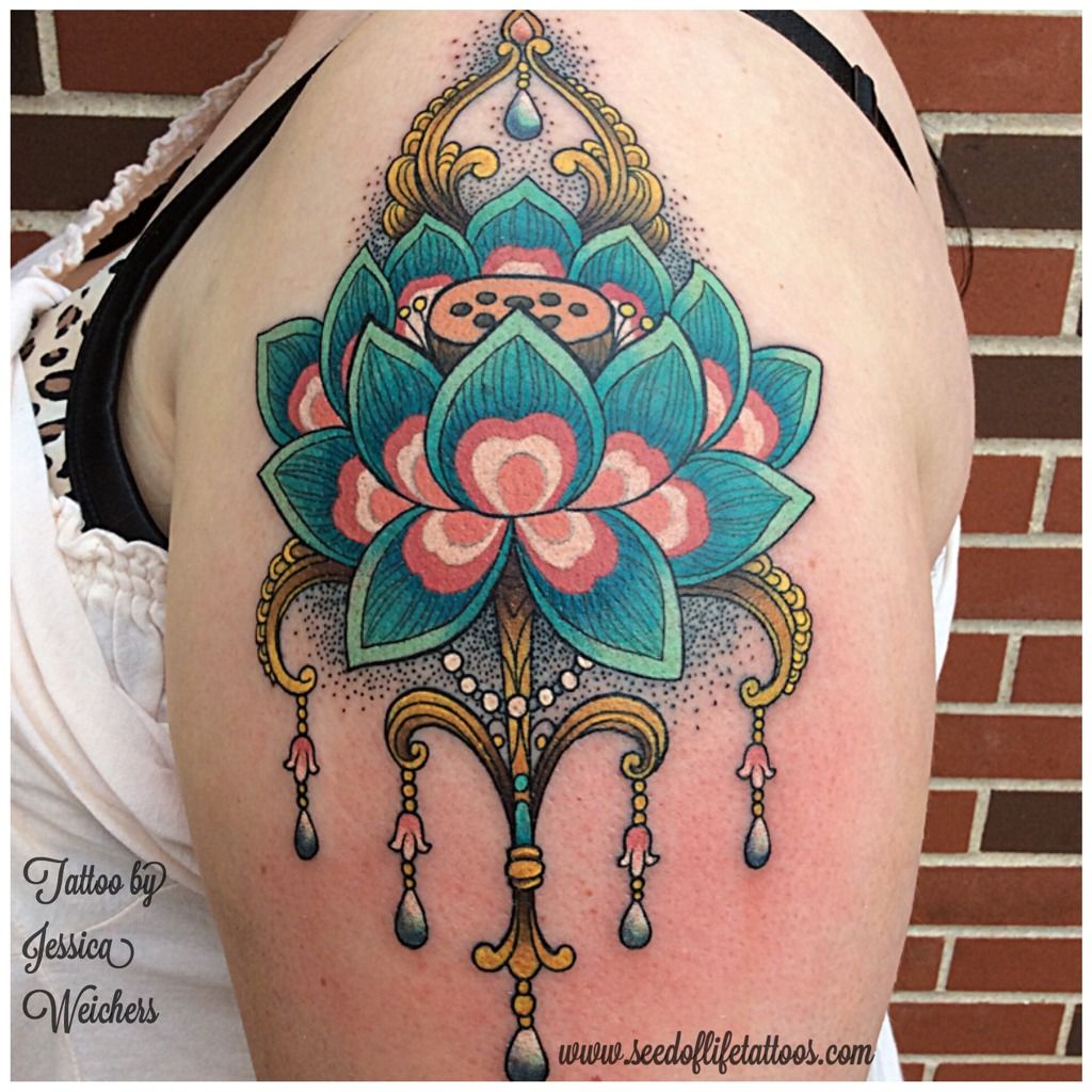 Comashe Unique Black and White Mandala Chandelier Lotus Temporary Tattoos |  Hip tattoos women, Hip tattoo, Hip thigh tattoos