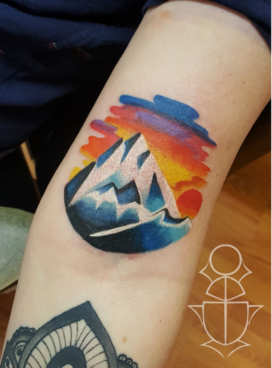 benjibaakar:mountain-tattoo-color-saturation-mountain-landscape