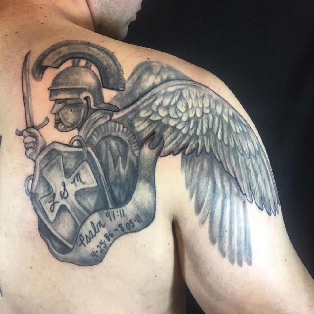 legion movie angel tattoo