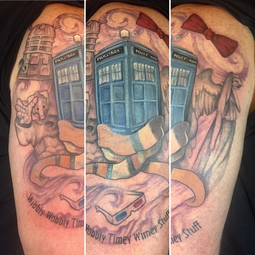 weeping angel tattoo Would never get one but looks cool That which holds  the image of an Angel becomes itself   Dr who tattoo Doctor who tattoos  Cute tattoos