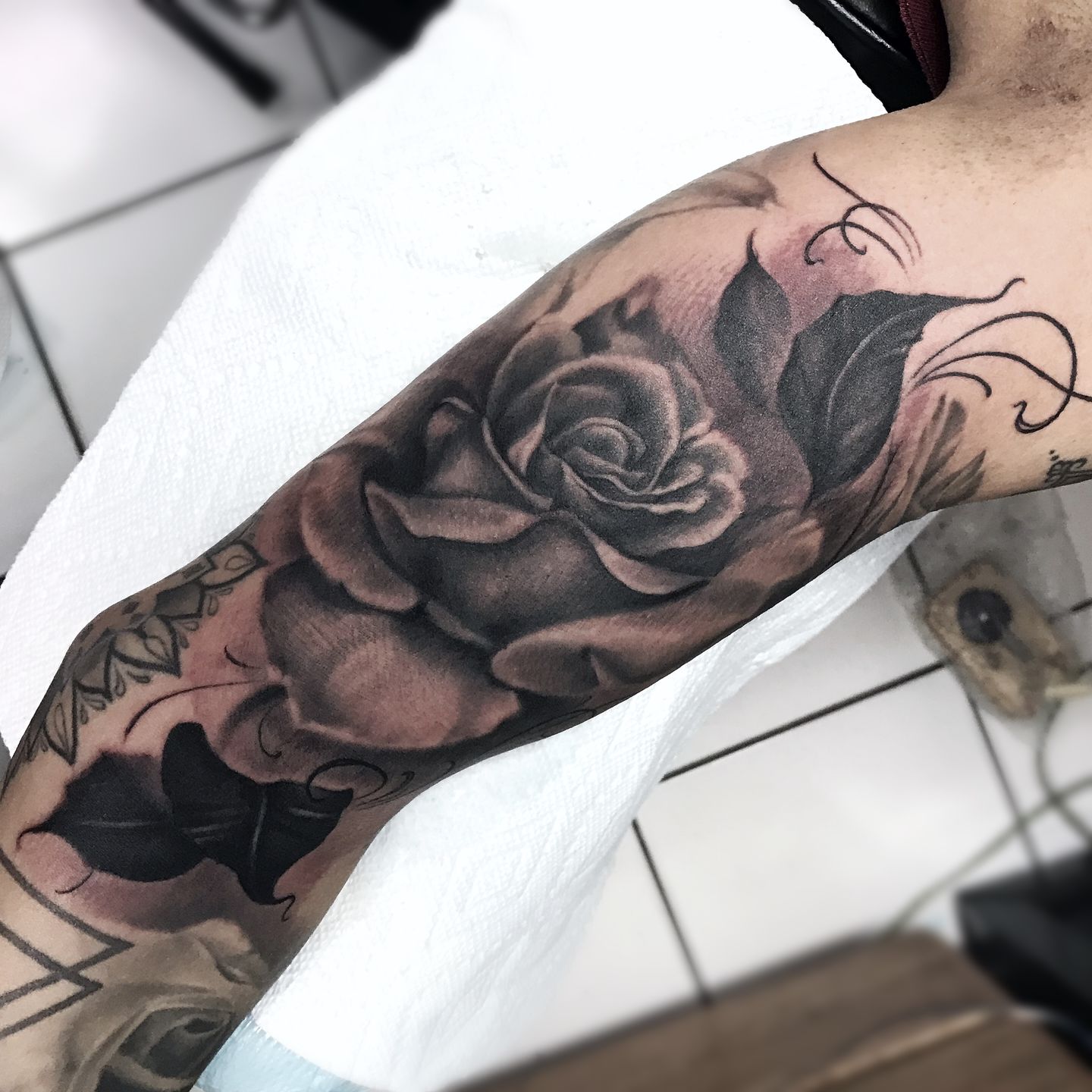 purdytattoos:greyer-rose-grey-rose