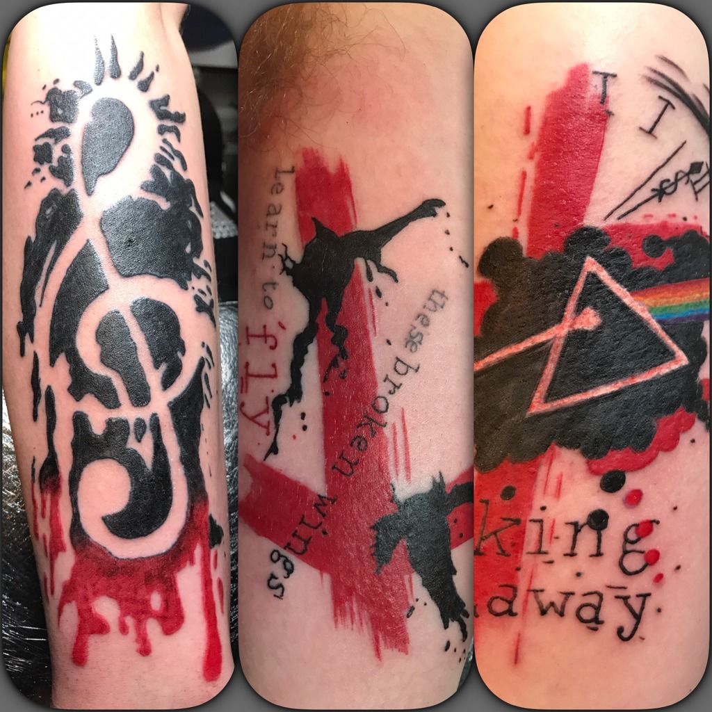 Music themed half-sleeve.... - Brother's Keeper Tattoo Realm | Facebook