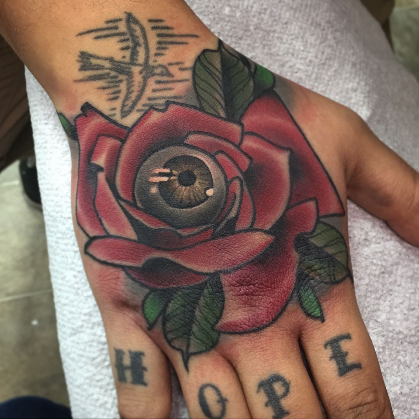 Red Rose and Eye Tattoo  Tattoo Designs Tattoo Pictures