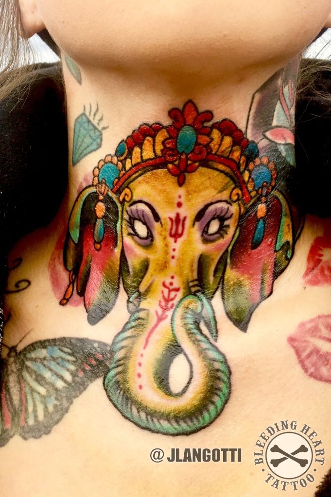 Ganesh Chaturthi Happy Ganesha Tattoo Design