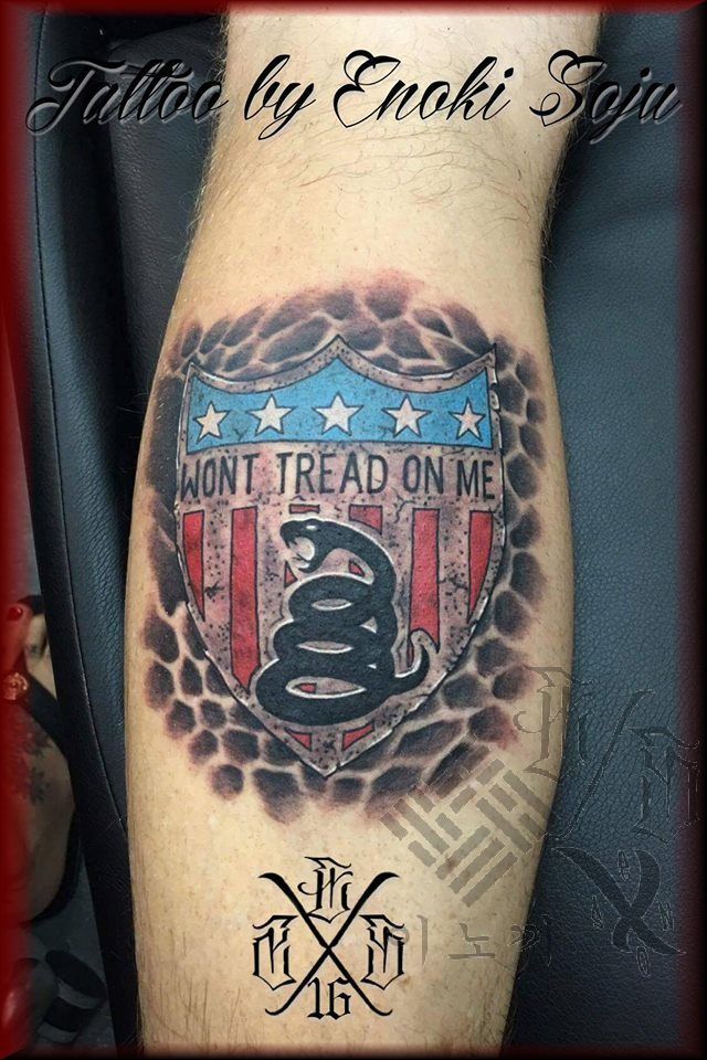 40 Dont Tread On Me Tattoo Designs For Men  Liberty Ink