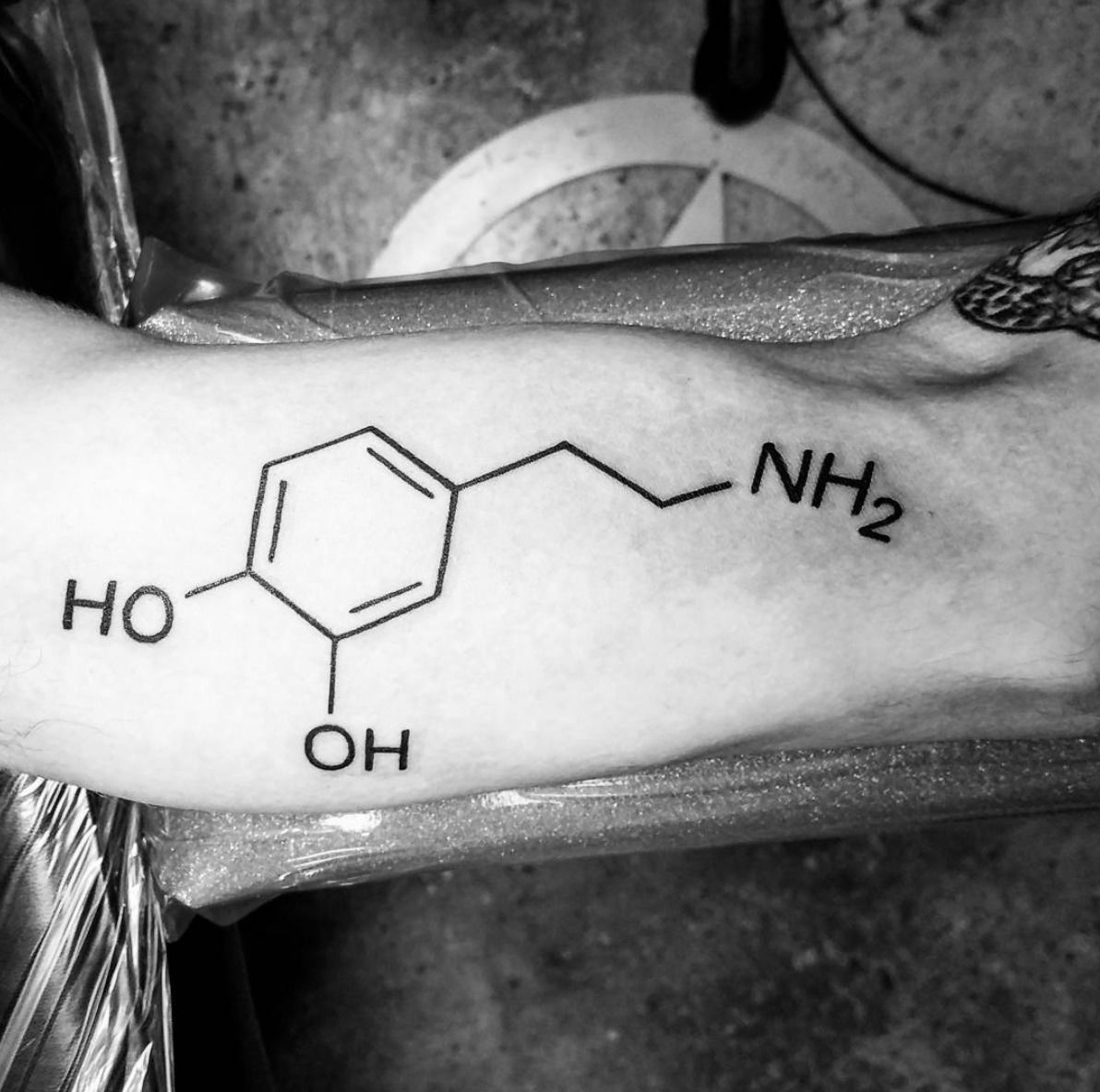 Dopamine Chemical Formula Tattoos Temporary Waterproof Tattoo for Women  Festival Art Herbal Tatoo Couple Cute Tattoo Sticker - AliExpress