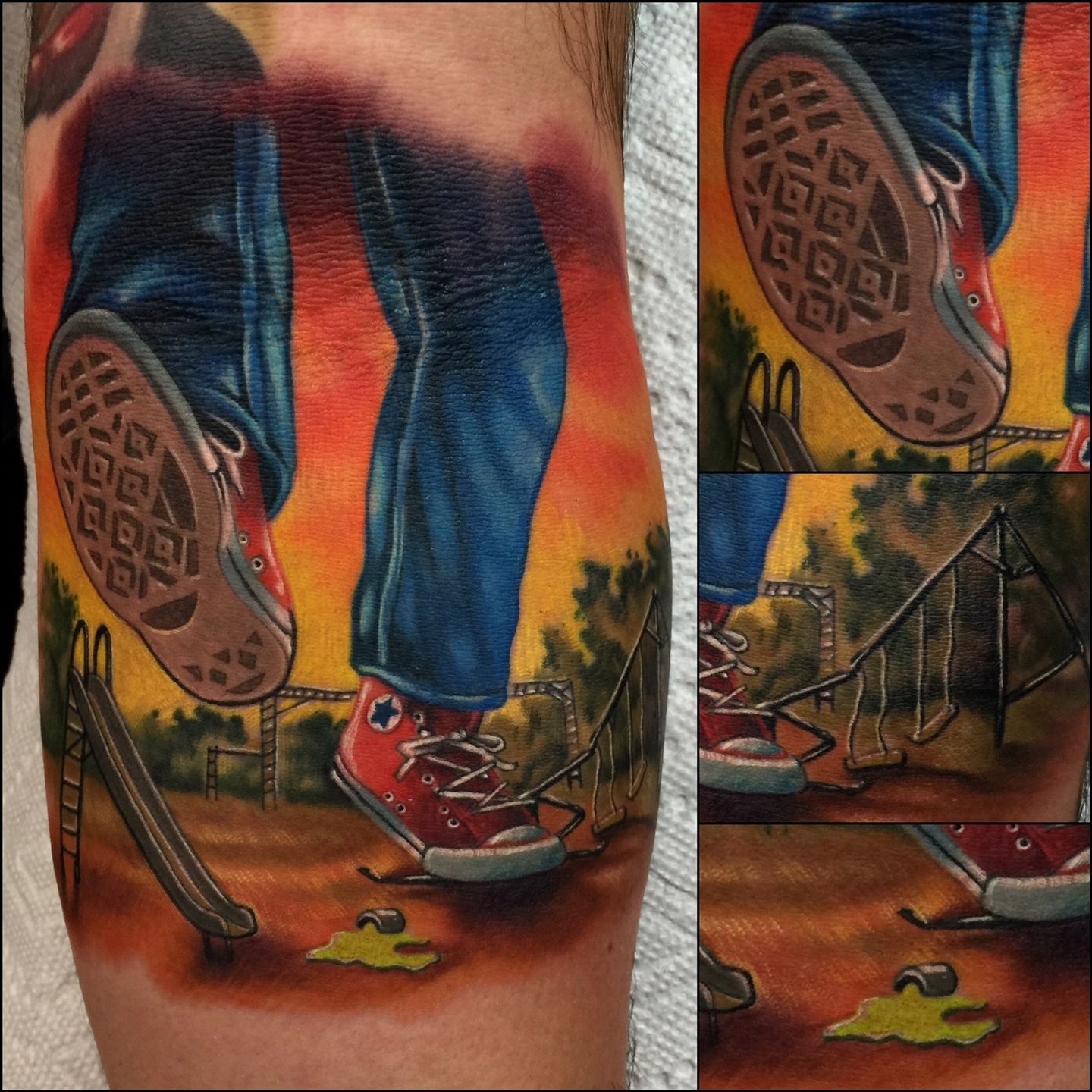 Converse Tattoo | Foot tattoos, Shoe tattoos, Tattoos