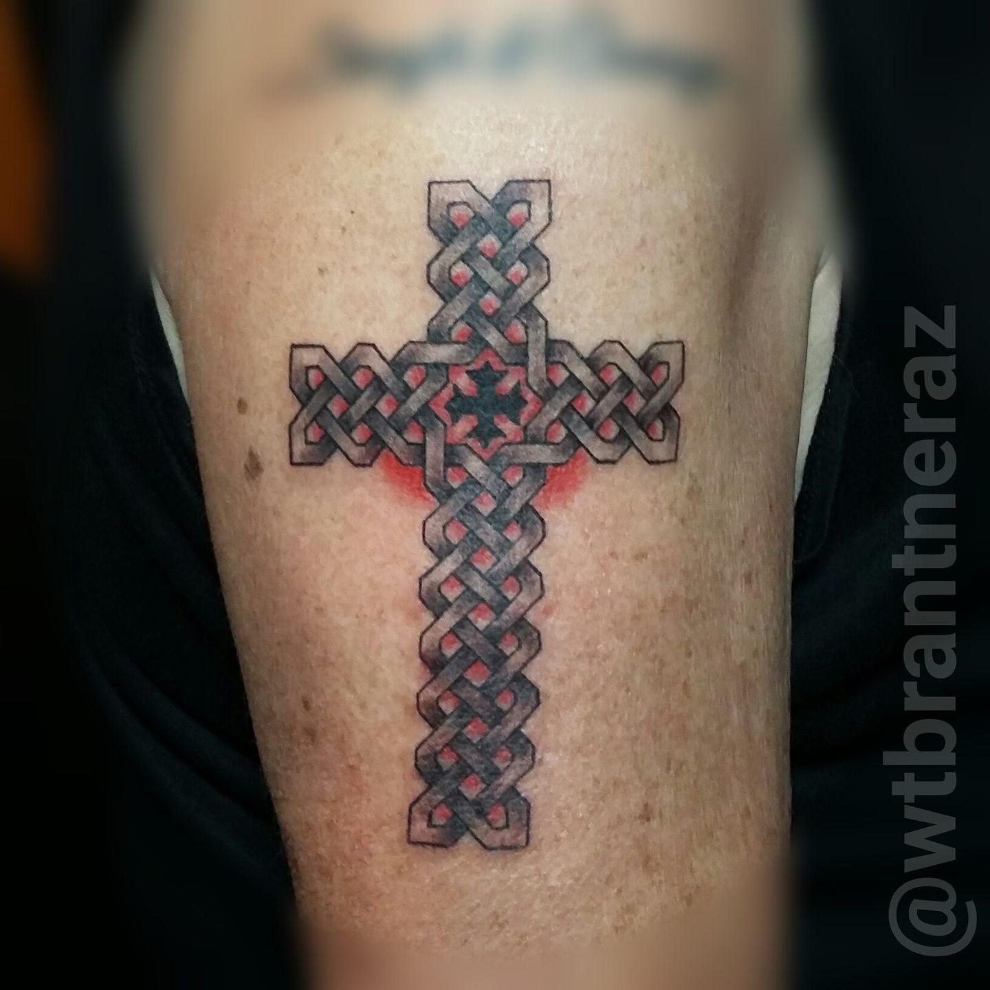 tommybrantner:coptic-cross-coptic-cross -knotwork-celtic-nordic-linework-tommy-brantner-crucifix-tattoos-tattoo- tattoos-tattoo