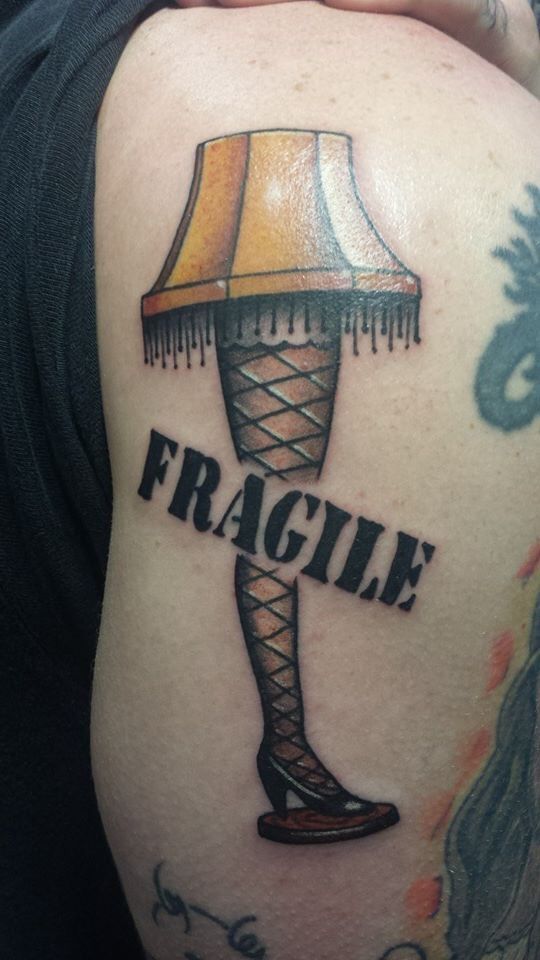 My leg lamp  done by Jessi Lawson at Wildcat Tattoo Minneapolis MN  r tattoos
