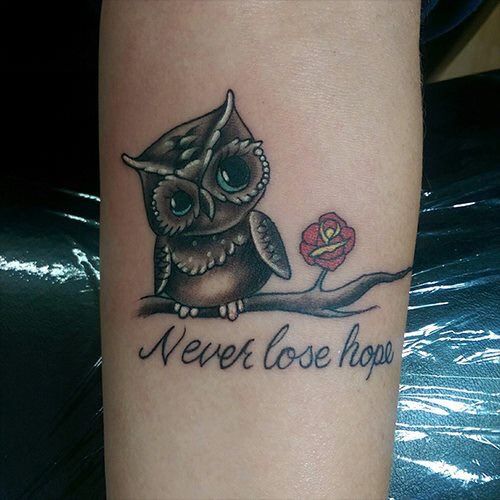 Blue Owl Tattoo Animal Tattoos Illustrative Tattoo Tattoo  Etsy