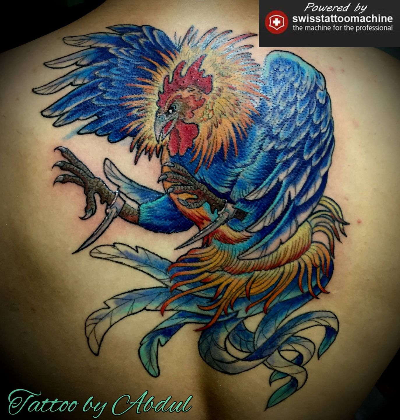 Awesome rooster tattoo by  Shanghai Tattoo Folsom Ca  Facebook
