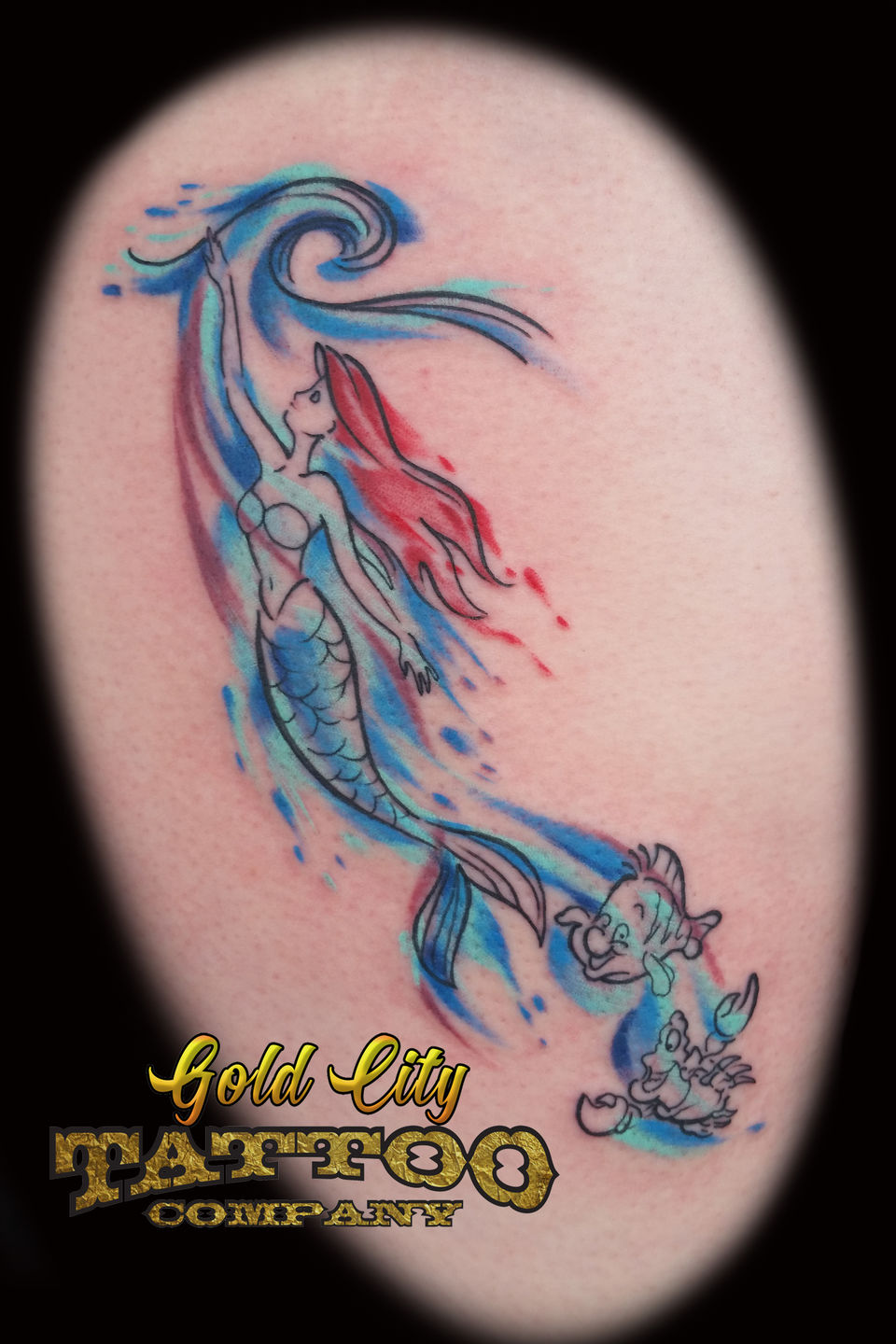 robingram:littlemermaid-mermaid-mermaid-tattoo-watercolor