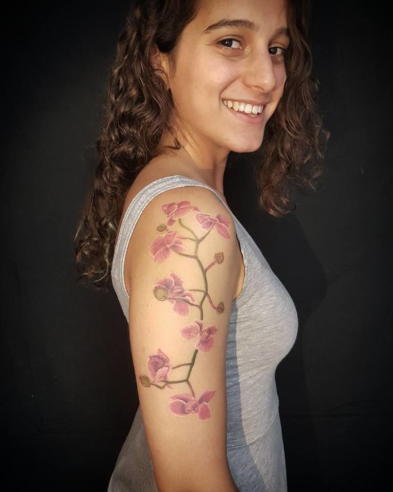 19 top Minimalist Orchid Tattoo ideas in 2024