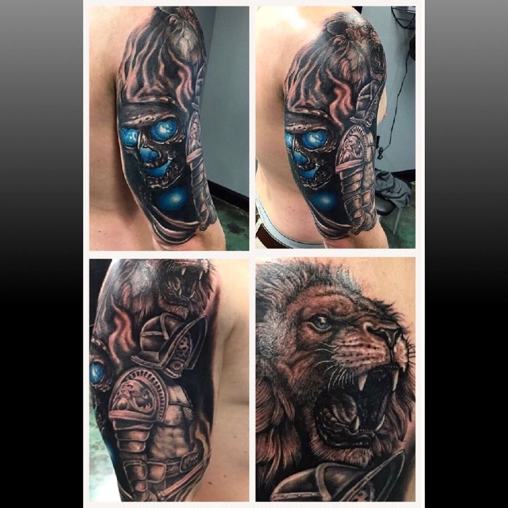 My new tattoo Lion with a skull coming out of its mouth I love it    Mouth tattoo Tattoos Skull tattoo design