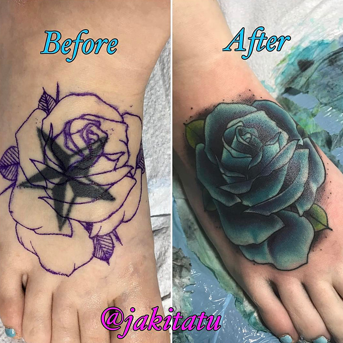 Roses tattoo cover up  YouTube